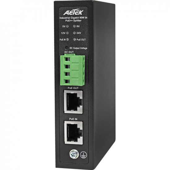 S69-220 Industrial Gigabit Dual Power PoE Splitter