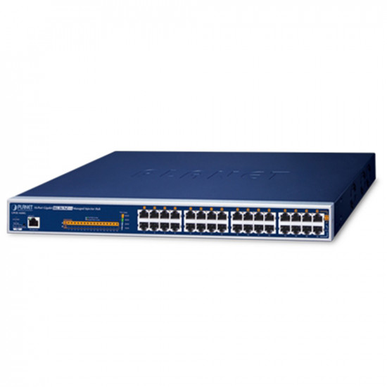 UPOE-1600XG 16-Port 10Gbps 802.3bt PoE++ Managed Injector Hub - 600w