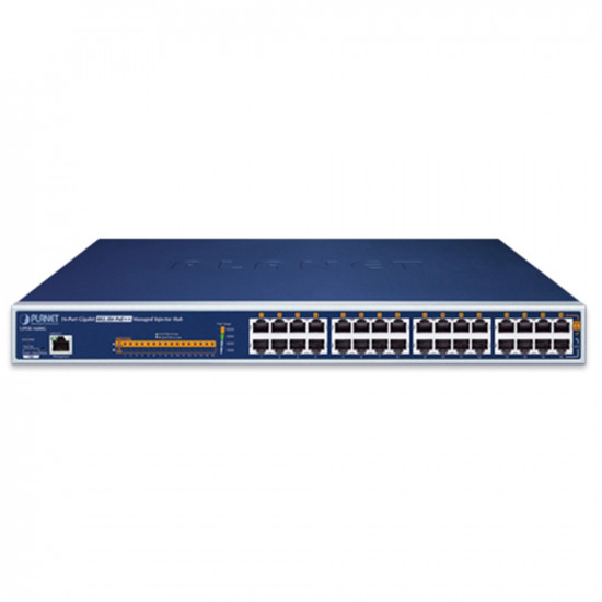 UPOE-1600XG 16-Port 10Gbps 802.3bt PoE++ Managed Injector Hub - 600w